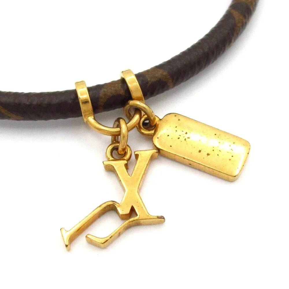 Louis Vuitton Brassle Hang It Bracelet MP299E Dark Brown